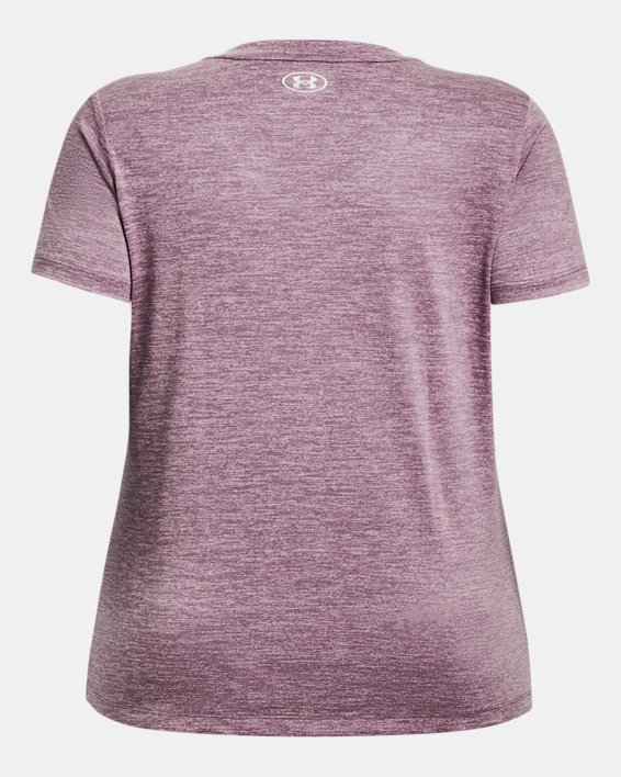 Women's UA Tech™ Twist V-Neck Short Sleeve, Purple, pdpMainDesktop image number 5